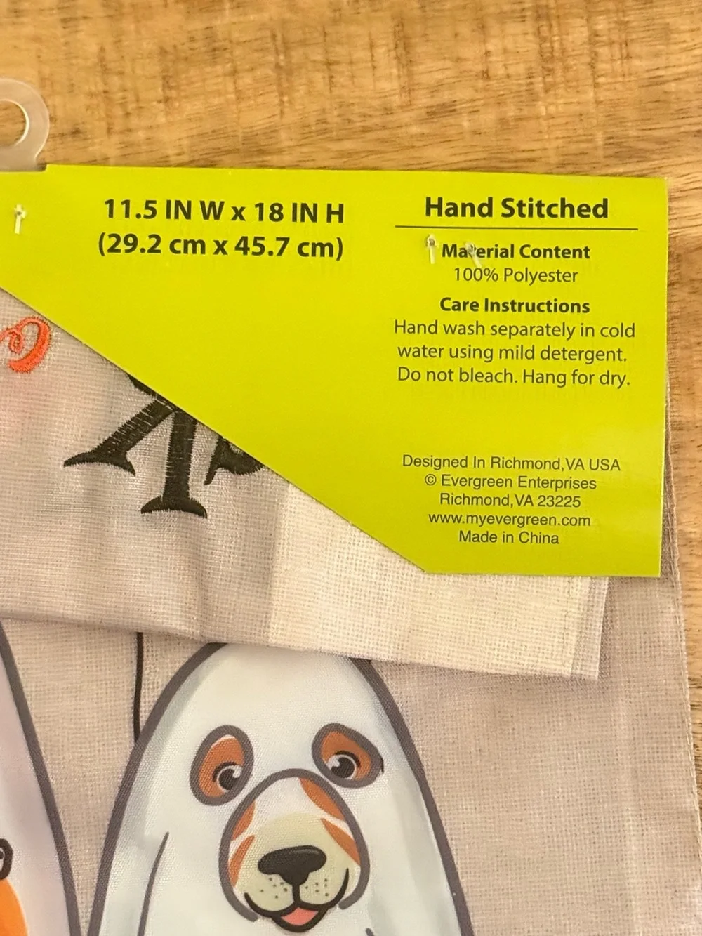 Meadow Creek Halloween Ghost Pets Garden Flag - Trick or Treat Dog Cat Yard Deco